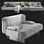 Modern Baxter Bardot Sofa Set 3D model small image 3