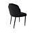 Elegant Noir Side Chair 3D model small image 3