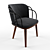 Elegant Arven Chair: 58cm x 61cm x 81cm 3D model small image 2