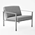 Modern Gray Chair - Stylish and Comfortable 3D model small image 3