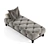 Giorgio Collection Masami: Modern Chaise Lounge 3D model small image 2