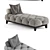 Giorgio Collection Masami: Modern Chaise Lounge 3D model small image 3