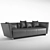 Luxury Seymour Lounge Sofa 3D model small image 1