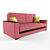 Convertible Sofa Atlanta 066 | Euro Sleeper | 160x200 Bed 3D model small image 1