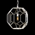 Title: Geometric Metal Sphere Pendant 3D model small image 1