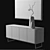 Sleek Caccaro Side Credenza 3D model small image 3
