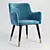 Elegant Warby Arm Chair - Gramercy Home 3D model small image 1