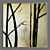 Golden Forestscape Art: Tranquil trees in golden hues 3D model small image 3