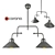 Title: Industrial Elegance Pendant Light 3D model small image 1