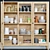 All-in-One Kitchen Essentials: Wardrobe with Dishes 3D model small image 1