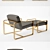 Miles Leather Accent Chair 3D model small image 2