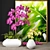 Tropical Jungle Orchid Art 3D model small image 1