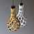 Modern Hanging Pendant TORBA | Custom Colors & Sizes | Made in Belarus 3D model small image 2