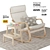 IKEA Set: Rocking Chair, Step Stool, Rug, Scented Candles 3D model small image 1