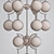 Sleek Mid-Century Murano Glass Chandelier 3D model small image 3