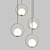 Sleek and Contemporary Pendant Light 3D model small image 1