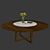 Round Concorde Dining Table: Poliform Design 3D model small image 2