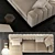 Elegant Minotti Freeman Sofa & Coffee Tables 3D model small image 3