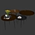 Modern Bowl Coffee Tables in Mater Design 3D model small image 2
