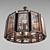 Elegant 12-Light Loft Chandelier 3D model small image 2