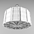 Elegant 12-Light Loft Chandelier 3D model small image 3