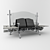 TravelEase: Portable Airport Chair 3D model small image 1