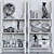 Elegant Decor Rack: Figurine, Books, Vase, Sculpture, Buddha, Clock 3D model small image 2