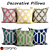 Elegant Damask Pattern Decorative Pillows 3D model small image 1