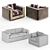 Luxurious Epoque Salotti Cliff Sofa 3D model small image 2