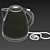 Stainless Steel Electric Kettle 3D model small image 3