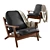 Plank: Luxurious Designer Armchair 3D model small image 1