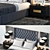 Luxury Zadie Tufted Bed: Elegant Restoration Hardware 3D model small image 2