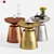 Modern Martini Coffee Tables Set 3D model small image 1