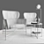 Modern Armchair Caristo SP01 3D model small image 2