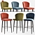 Elegant Minotti Aston Barstool 3D model small image 1