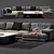 Poliform Bristol - Elegant Sofa for Modern Living 3D model small image 1