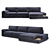 Modular Fly 810 Sofa: Transform Your Space 3D model small image 1