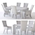 Elegant Bernhardt Profile Dining Set 3D model small image 3