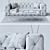 Ediziony Sofa Set: Elegant, Stylish, and Comfortable 3D model small image 3