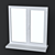 Durable Plastic Window: Energy-Efficient 3D model small image 1