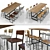 Title: Industrial Loft Bar Set 3D model small image 1