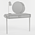 Modern Makeup Vanity Table 3D model small image 3