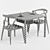 Elegant Dining Set: Chair & Table 3D model small image 2