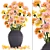 Yellow Carnation Bouquet 3D model small image 1