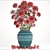 Carnation Bouquet: Stunning Red Flowers 3D model small image 3