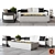 Balmain Aluminum Sofa Set 3D model small image 1