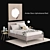 West Elm Andes Deco Bed Set 3D model small image 1