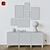 Blue Decor Set - Gatto Table Lamp, IKEA Бесто, Posters 3D model small image 2