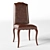 Calais Leather Chair: Stylish and Comfortable! 3D model small image 1