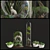 Succulent Forest: Miniature Botanical Showcase 3D model small image 1